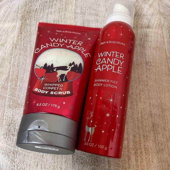Bath & Body Works Winter Candy Apple Set - NEW - Picture 8 of 8